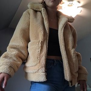 Elodie faux shearling teddy bear coat